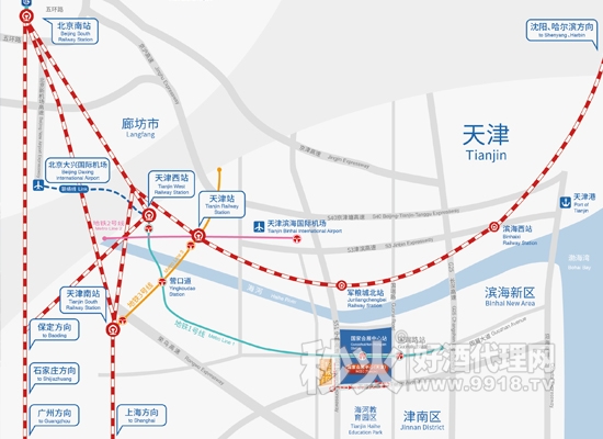 天津交通图