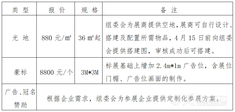 收费标准
